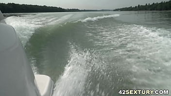 Preview 1 of Small Creampied By Old Guy - A lovely boat trip ends in anal sex - Stacy Bloom
