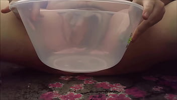 Preview 3 of Squirt And 2 Number - Chubby cums from humping a bowl 3