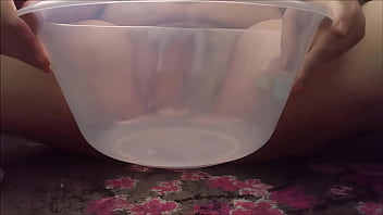 Preview 4 of Squirt And 2 Number - Chubby cums from humping a bowl 3