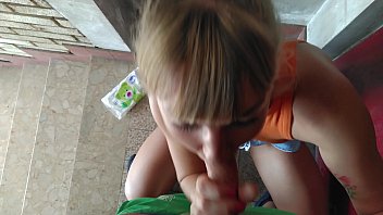 Preview 3 of Mian Malqua - Cheating wife sucked neighbor&#039_s dick in the entrance while husband was at home - RolePlaysCouples