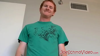 Preview 1 of Spanish Dad Fuck His Daughter - Ginger amateur fingers himself while wanking his small cock