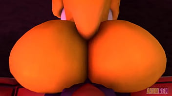 Preview 4 of Tini Titz - Renamon rides hard Impmon