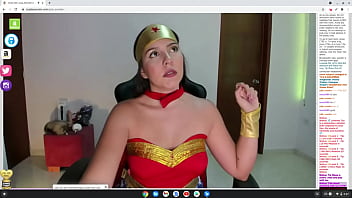 Preview 1 of Xxxbfe Videos - super horny wonder woman cosplay wants to fuck on cam