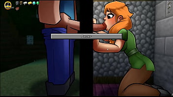 Preview 1 of Bros Bf - HornyCraft [Parody Hentai game PornPlay ] Ep.5 the cowgirl wants to touch my morning boner