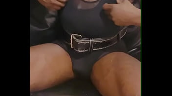 Preview 4 of Sanjana Sex Hd - Fetish Black Muscle Smoke &amp_ Nippleplay