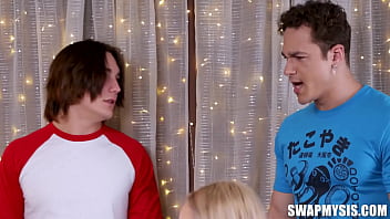 Preview 2 of Seachpublic Deepthroat - Prom Queens at Home Khloe Kingsley,  Stella Luxx,  Jayden Marcos,  Axel Haze