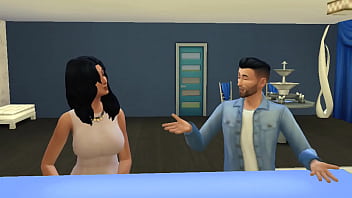 Preview 1 of Get Mastubated - Step mom and StepSon fucks | StepSon goes to visit his father and stepmother,  stepson masturbates in his room,  stepmother catches him and helps him by having sex with him