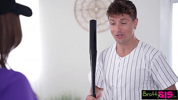 Preview 1 of Suny Bfxxx - BrattySis Rissa May can&#039_t play Baseball,  But She Can Play Her STepbro&#039_s Cock for A Homerun - S29:E1