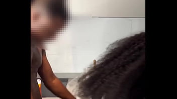 Preview 4 of Dara Preg - Ebony House Maid Caught Riding her Boss( full video on xred )