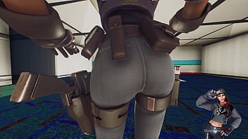 Preview 3 of Giantess Granny - Erisa and Slone doing ( party hips)