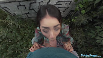 Preview 2 of Indoo Banget - Public Agent Kitty is so pretty and is also a fucking good cock sucker