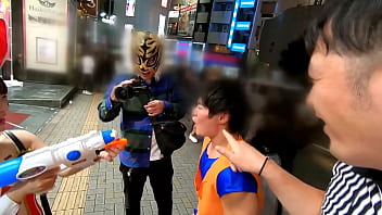 Preview 1 of First Sex Alley - スタイル抜群セクシーくびれポリス&amp_魅惑のマシュマロボディを持つノーパンバニーを捕獲！！最強痴女コンビが乱交ハロウィンパーティーナイトで大騒ぎ！