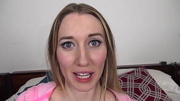 Preview 2 of Tits Relieved - RILEY REYNOLDS Cute Blonde Coed POV Blowjob and HUGE Messy Facial!