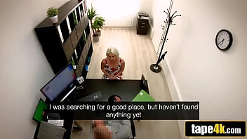 Preview 1 of Jordi El Dino And Ava Adams - Naive Hungarian Hottie Fucked on a Desk by Horny Loan Manager