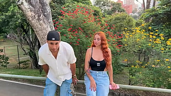 Preview 1 of Porn Hindi Indian Move - I meet busty Colombian redhead in park and also offer her money for sex - Milan Rodriguez