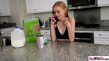 Preview 1 of Sex Muscle Tube - Small tits stepsis Alicia Williams sucked and rode stepbrothers hard cock