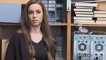 Preview 1 of Gang Bang By Five - Tall super slim brunette sucks dick at the office