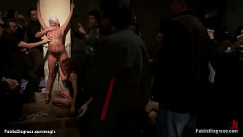 Preview 2 of Fendom Milking India - Slave anal group fucked in public