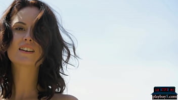 Preview 3 of Gemuk Pantat - Petite Russian model Sade Mare hot outdoor striptease