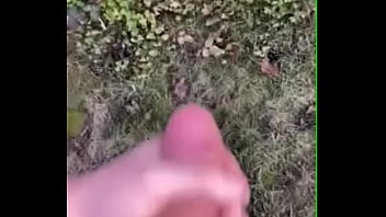 Preview 2 of Blonde Take Protein - cumming outside