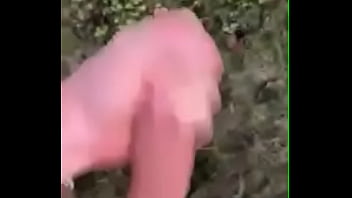 Preview 1 of Blonde Take Protein - cumming outside