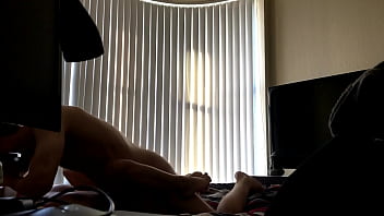 Preview 3 of Anul Big Mam And Son - Tiny Korean with big tits wants her creampie in the morning