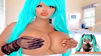 Preview 3 of Tamil Wife Sexay New - cosplay hatsune miku huge boobs