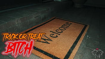 Preview 1 of Colege Gisl - TRICK OR TREAT BITCH