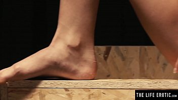 Preview 4 of Helpless Creampie - Sexy naked blonde licks her nipples as she masturbates to orgasm