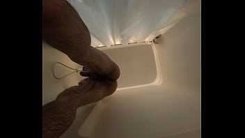 Preview 3 of Wife Tied Pantyhose - Shower masturbation