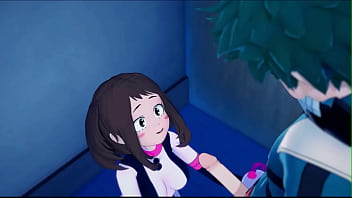 Preview 1 of Organs Copmetision - Ochaco plays with Deku&#039_s dick before riding it. My Hero Academia Hentai.