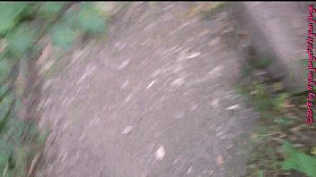 Preview 3 of Algerie Nik Forced - Spaziergang in Strumpfhose auf dem Wald Berg