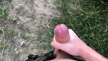 Preview 2 of Hung Hand Fuck Part3 - UNDRESS in the WILD,  MASTURBATE and the CUMSHOT is MASSIVE /huge veiny cock/ uncut/big loads