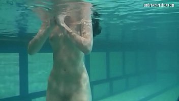 Preview 4 of Mom Cheat Father Xx - Dressed up teen Irina Barna swims sexy in the pool