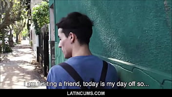 Preview 1 of Who Is Jerking Off Boys Boys - LatinCums.com - Skinny Young Twink Latin Boy Paid Cash To Fuck Stranger In Shed