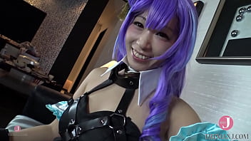 Preview 4 of Valantina Nappi Sexy Video - 【Hentai Cosplay】Blue hair HOT cosgirl was creampied and gives blow job after the fuck! - Intro