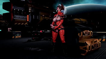 Preview 3 of Older Step Sister Dp Group - Ona masturbates and fucks thick guard Stella on the space station [Excerpt]