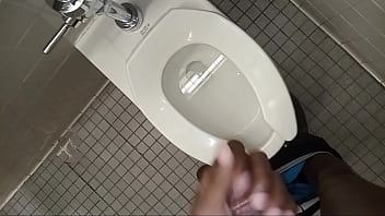 Preview 2 of Buttere Xx - Jurking off in public library restroom
