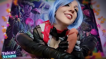 Preview 3 of Me Eyaculan En La Boca Barios - Rei Ayanami (Evangelion) Playful Latex Footjob and Blowjob ~ ^-^ ~ (Preview)
