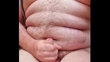 Preview 2 of Tsar And Satro Sax - Chubby Gay Quick Wank Outside
