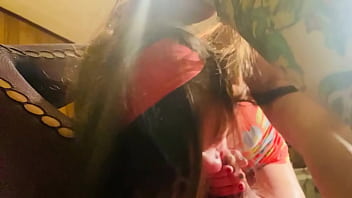 Preview 4 of V P Video Film - Tiny girl sucks huge cock