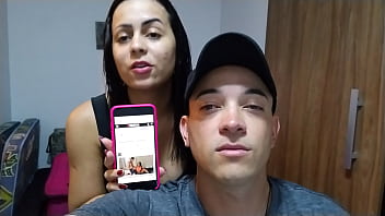 Preview 1 of Mainstream Pegging - Rico Marlon mamou meu pau e deixou bem babado pra eu socar meu pau grande e grosso no seu cuzinho at&eacute_ ficar arrombado. - Free