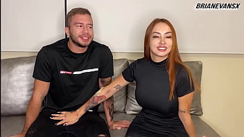 Preview 2 of Junger Arsch Und Alter Schwanz - Beautiful redhead white girl gives me a hot interview