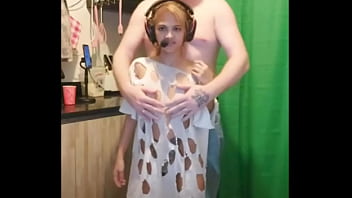 Preview 1 of She Cant Handle Rough Fuck - 2022-12-23 Couples DND Standing Doggy with cam right in front of Aliah - Creampie End - sample