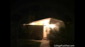 Preview 1 of Vx Vdeio - Teen slut gets spitroasted in horny frat scene
