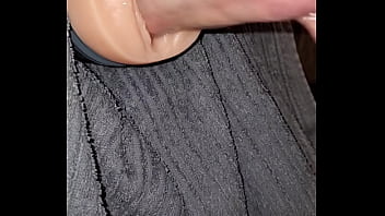 Preview 2 of Dog Andm - Stuck a pocket pussy in the couch