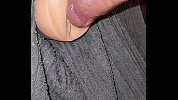 Preview 1 of Dog Andm - Stuck a pocket pussy in the couch