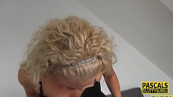 Preview 1 of Perkty Aya - Blonde milf fetish submissive sucks
