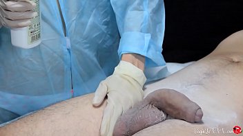 Preview 1 of Black Slobber - Depilatory Guy Got Handjob And Sensual Blowjob