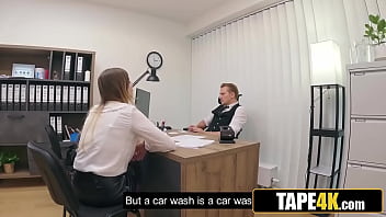 Preview 2 of Hunter Bbw Mom - Hot Business Lady Fucked Right in the Office by Sleazy Loan Manager